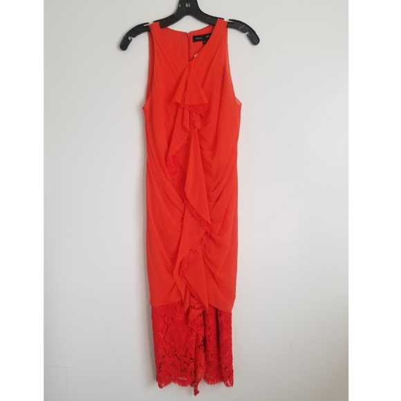 Proenza Schouler Ruffled Lace Panel Dress - Picture 3 of 16